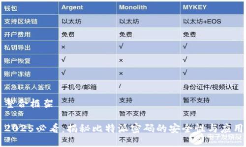整合框架

2025必看：揭秘比特派密码的安全性与应用