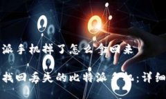 比特派手机掉了怎么拿回